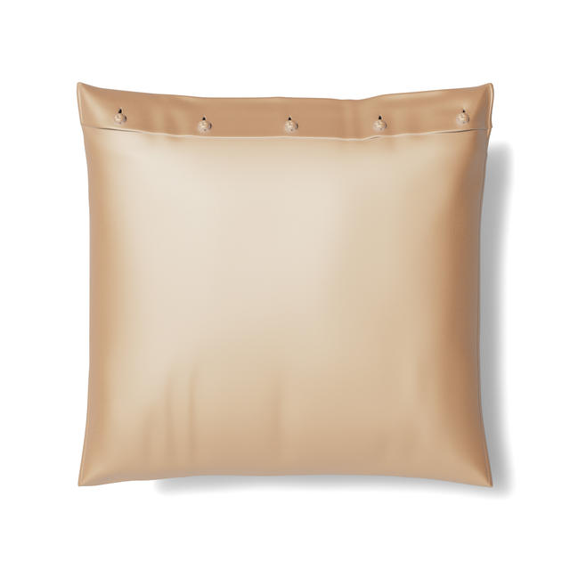 Ann Gish Pumice 20x20 Charmeuse Pillow With French Knots