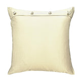 Ann Gish Pumice 20x20 Charmeuse Pillow With French Knots