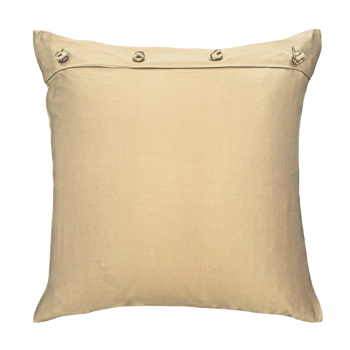 Ann Gish Sand 20x20 Charmeuse Pillow With French Knots