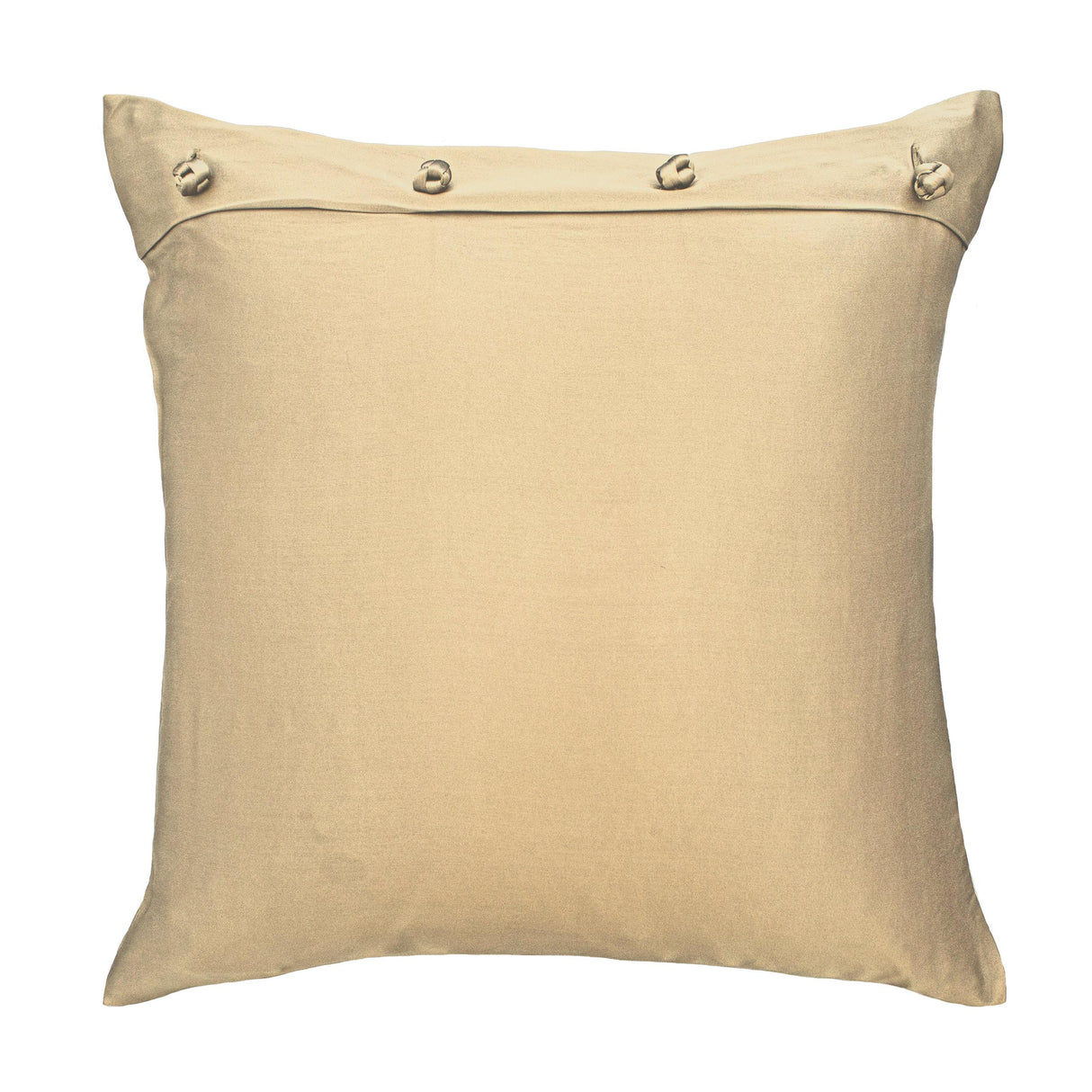 Ann Gish Sand 20x20 Charmeuse Pillow With French Knots