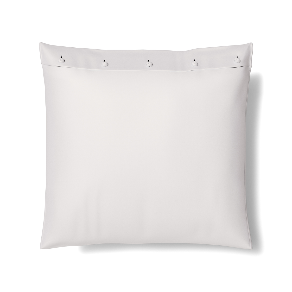 Ann Gish White 20x20 Charmeuse Pillow With French Knots