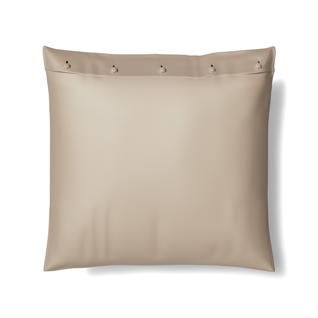 Ann Gish Silver 20x20 Charmeuse Pillow With French Knots