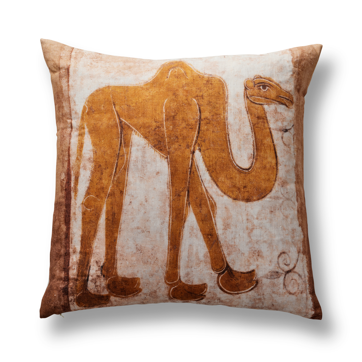 Ann Gish Camel 22x22 Camel Pillow