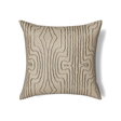 Ann Gish Natural/Charcoal 24x24 Contour Pillow
