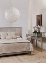 Ann Gish Natural/Charcoal 24x24 Contour Pillow