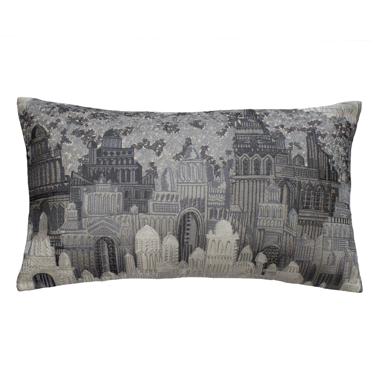 Ann Gish Grey 24x14 Duomo Pillow
