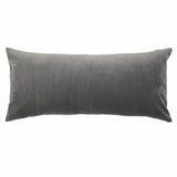 Ann Gish Coal 22x10 Duchess + Velvet Reversible Pillow