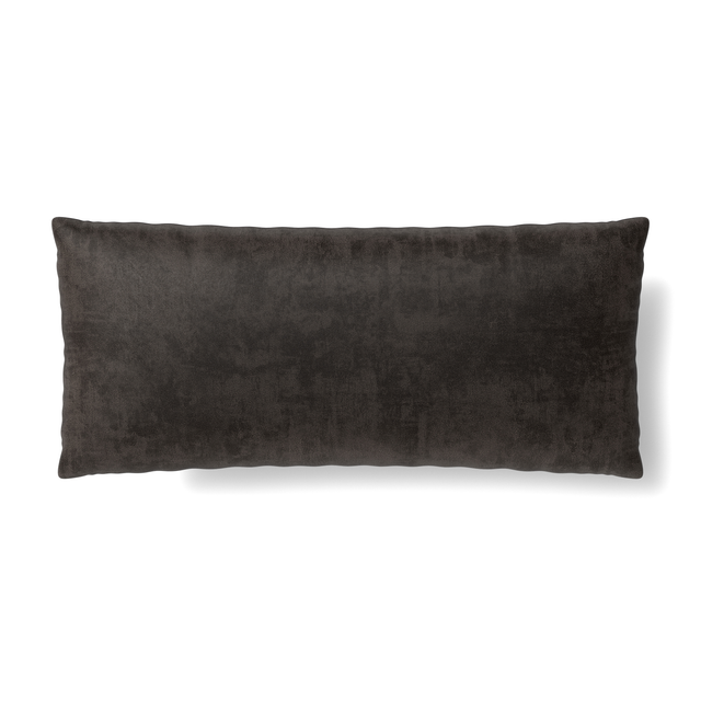 Ann Gish Coal 22x10 Duchess + Velvet Reversible Pillow