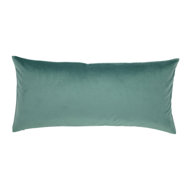 Ann Gish Lagoon 22x10 Duchess + Velvet Reversible Pillow