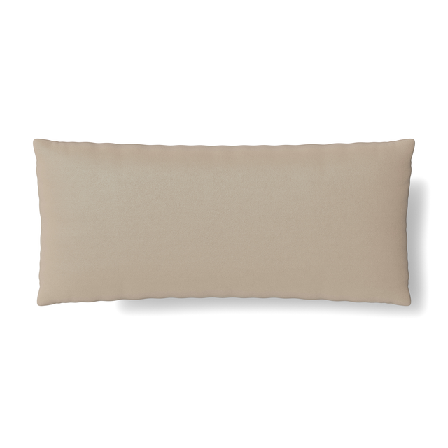 Ann Gish Mushroom 22x10 Duchess + Velvet Reversible Pillow