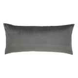 Ann Gish Smoke 22x10 Duchess + Velvet Reversible Pillow