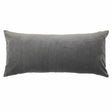 Ann Gish Coal 24x24 Duchess + Velvet Reversible Pillow