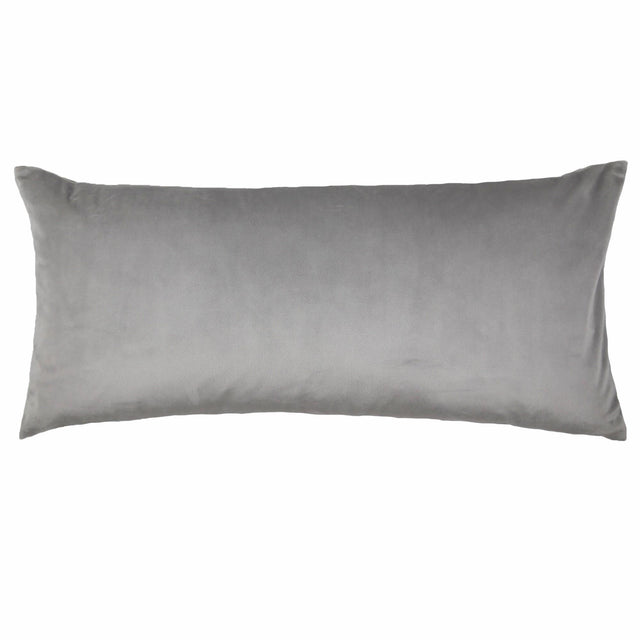 Ann Gish Platinum 24x24 Duchess + Velvet Reversible Pillow