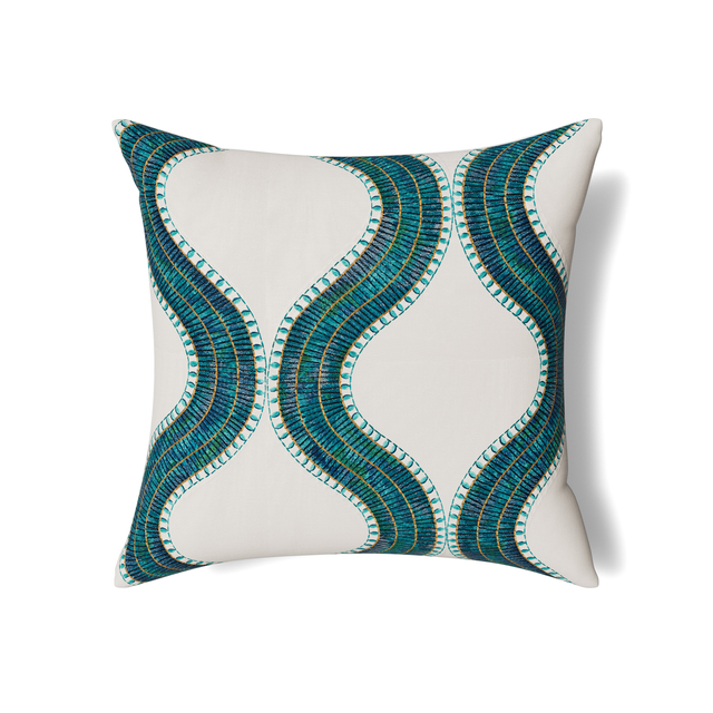 Ann Gish Nile 24x24 Egyptian Collar Pillow