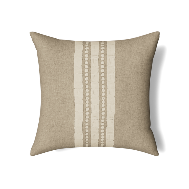 Ann Gish Natural 24x24 Echelon Pillow