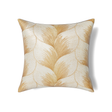 Ann Gish White / Gold 24x24 Fan Pillow