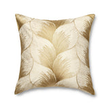 Ann Gish White / Gold 24x24 Fan Pillow