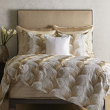 Ann Gish White / Gold 24x24 Fan Pillow