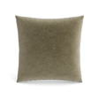 Ann Gish Khaki 20x20 Fresco Velvet Pillow