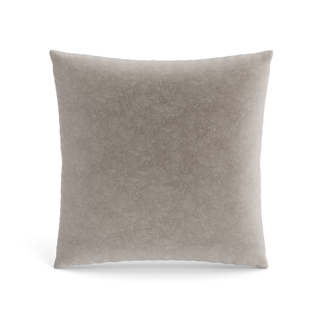 Ann Gish Silver 20x20 Fresco Velvet Pillow