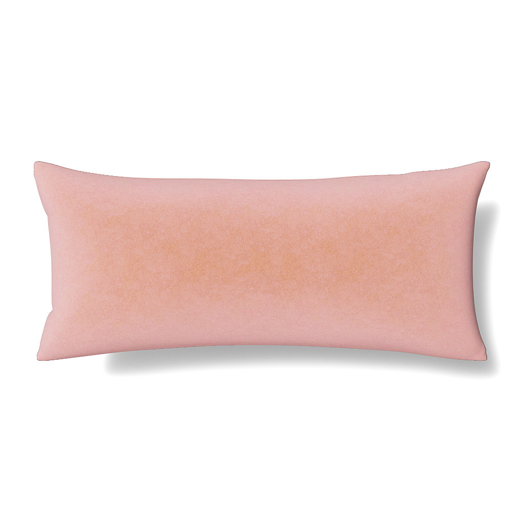 Ann Gish Blush 36x16 Fresco Velvet Pillow