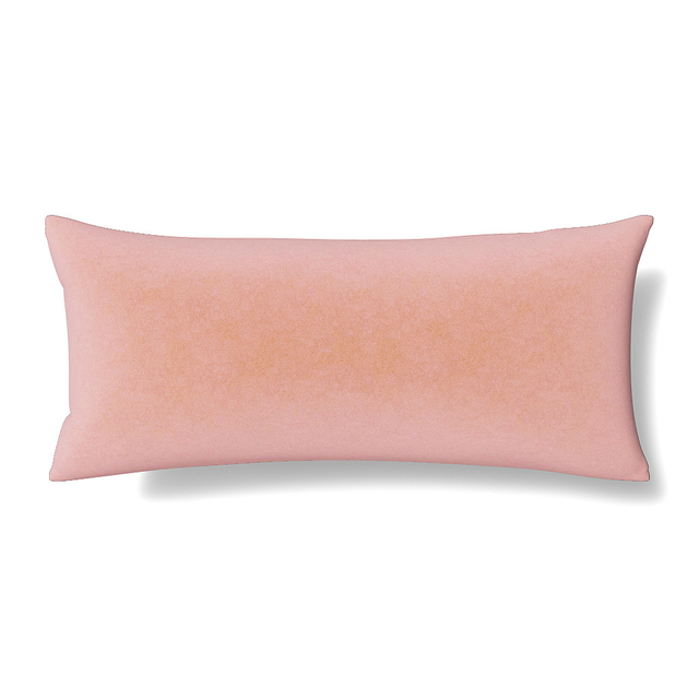 Ann Gish Blush 36x16 Fresco Velvet Pillow