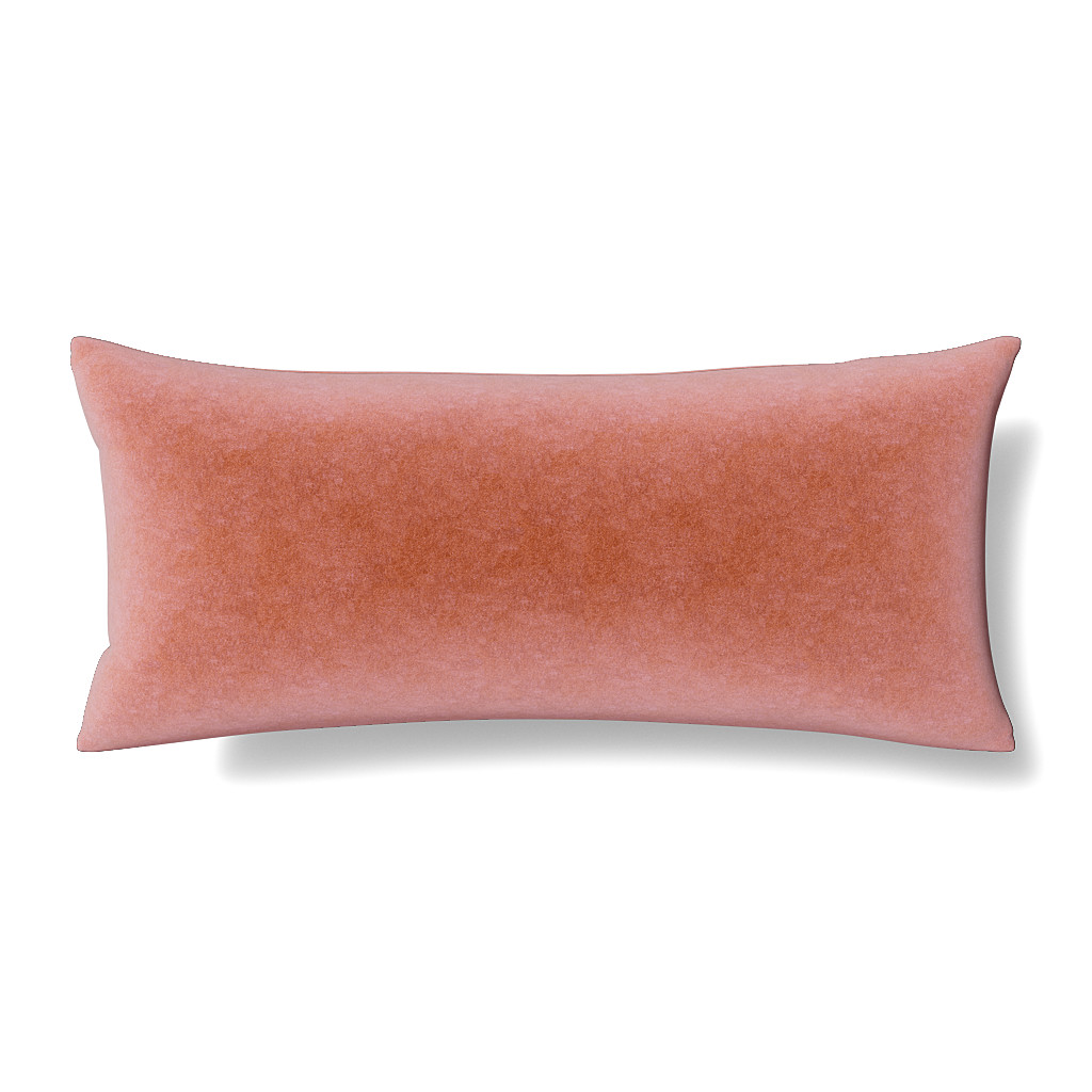 Ann Gish Rhubarb 36x16 Fresco Velvet Pillow