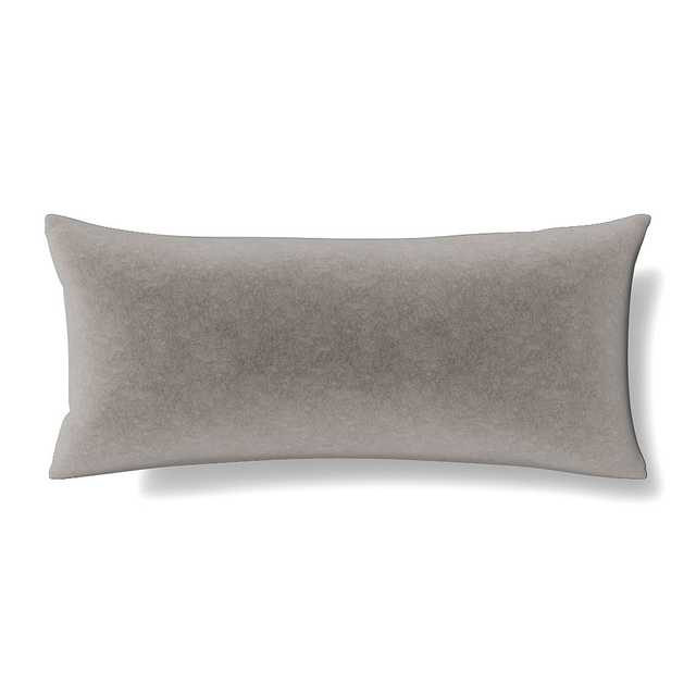 Ann Gish Silver 36x16 Fresco Velvet Pillow