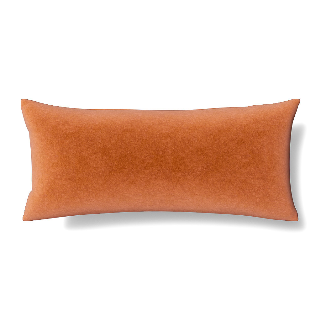 Ann Gish Terra Cotta 36x16 Fresco Velvet Pillow