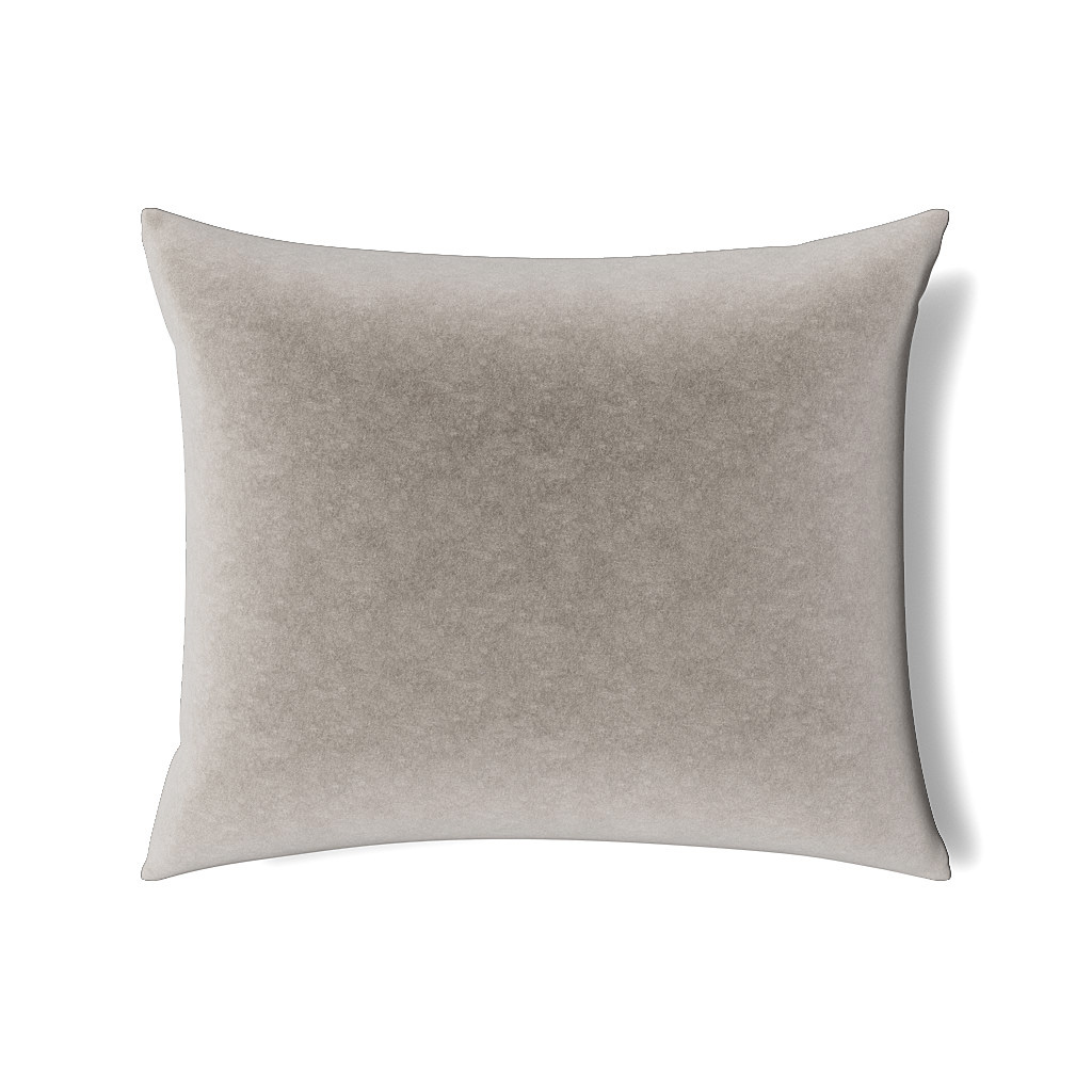 Ann Gish Silver 36x30x2.5 Fresco Velvet Pillow