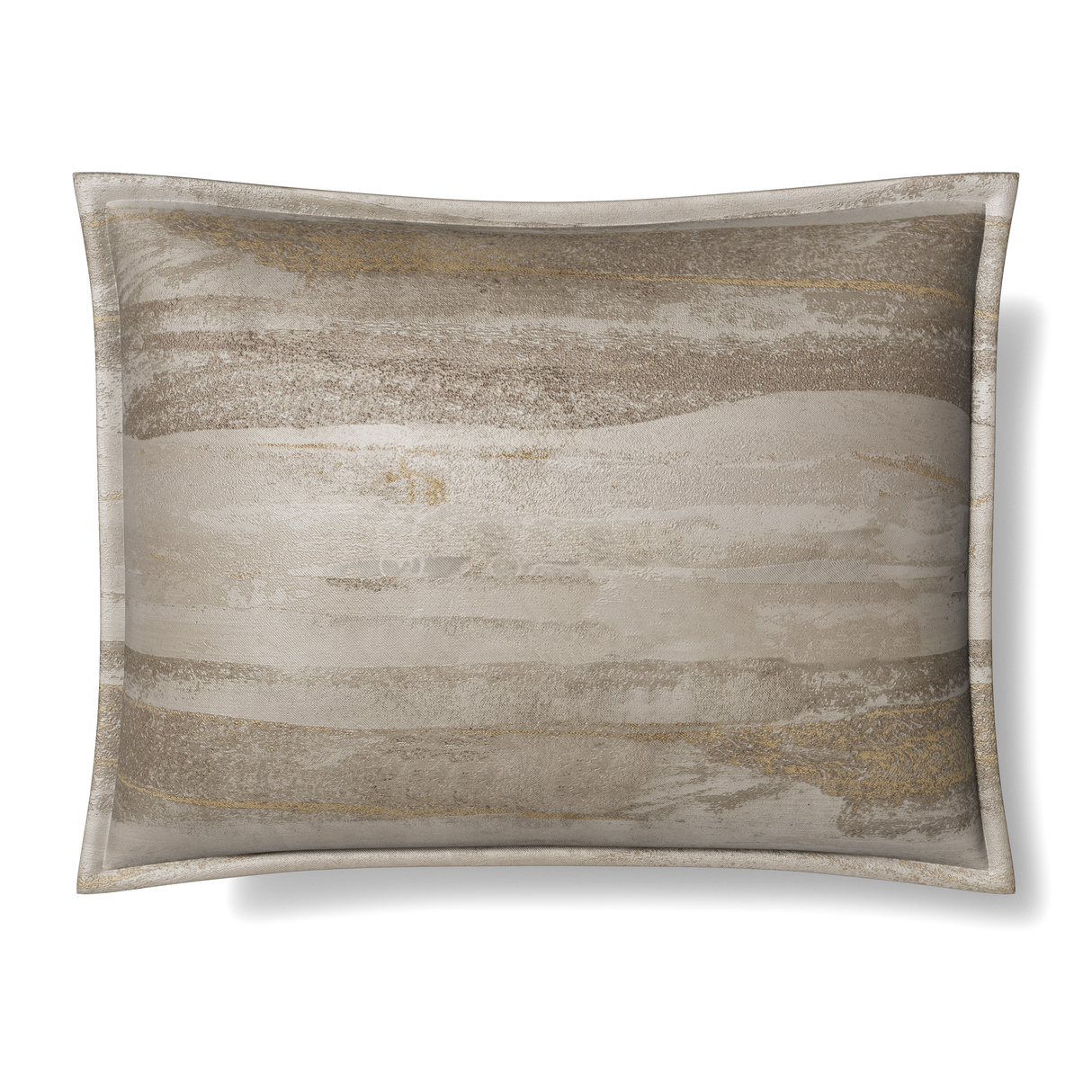 Ann Gish Gold Silver 36x25x2.5 Horizon Pillow