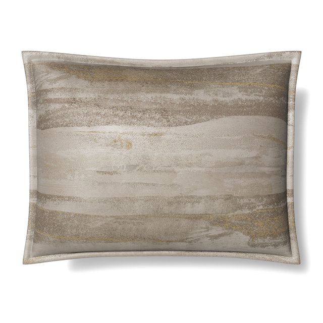 Ann Gish Gold Silver 36x25x2.5 Horizon Pillow