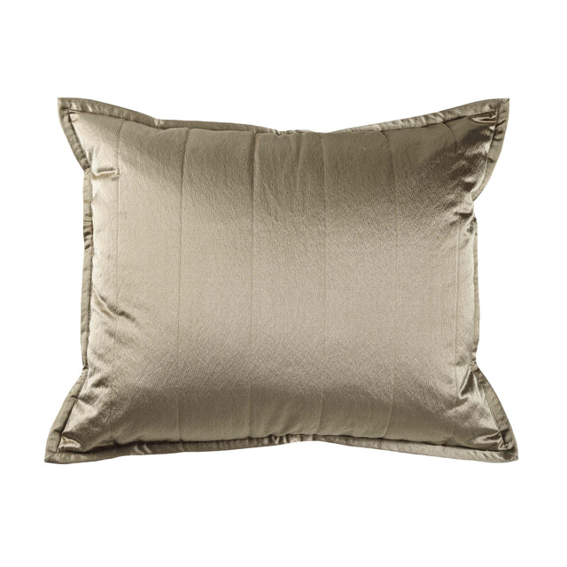 Ann Gish Taupe 36x30x2.5 Hammered Pillow