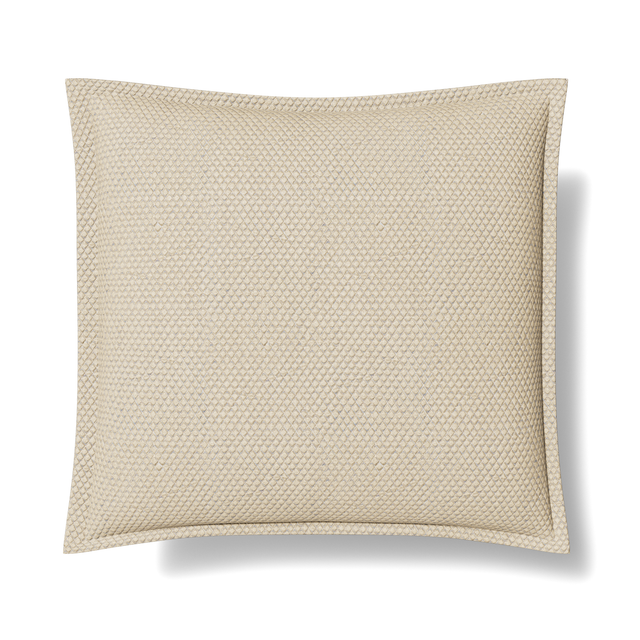 Ann Gish Ecru 22x22 Hollywood Pillow