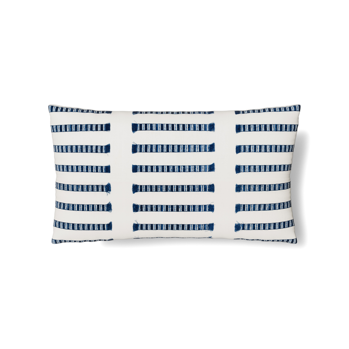 Ann Gish White/Blue 24x14 Latera Pillow