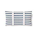 Ann Gish White/Blue 24x14 Latera Pillow
