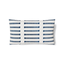 Ann Gish White/Blue 24x14 Latera Pillow