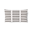 Ann Gish White/Charcoal 24x14 Latera Pillow