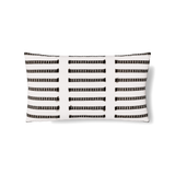 Ann Gish White/Charcoal 24x14 Latera Pillow