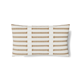 Ann Gish White/Taupe 24x14 Latera Pillow