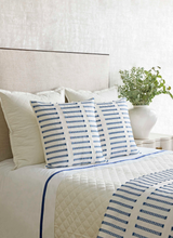 Ann Gish White/Blue 24x24 Latera Pillow