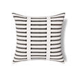 Ann Gish White/Charcoal 24x24 Latera Pillow