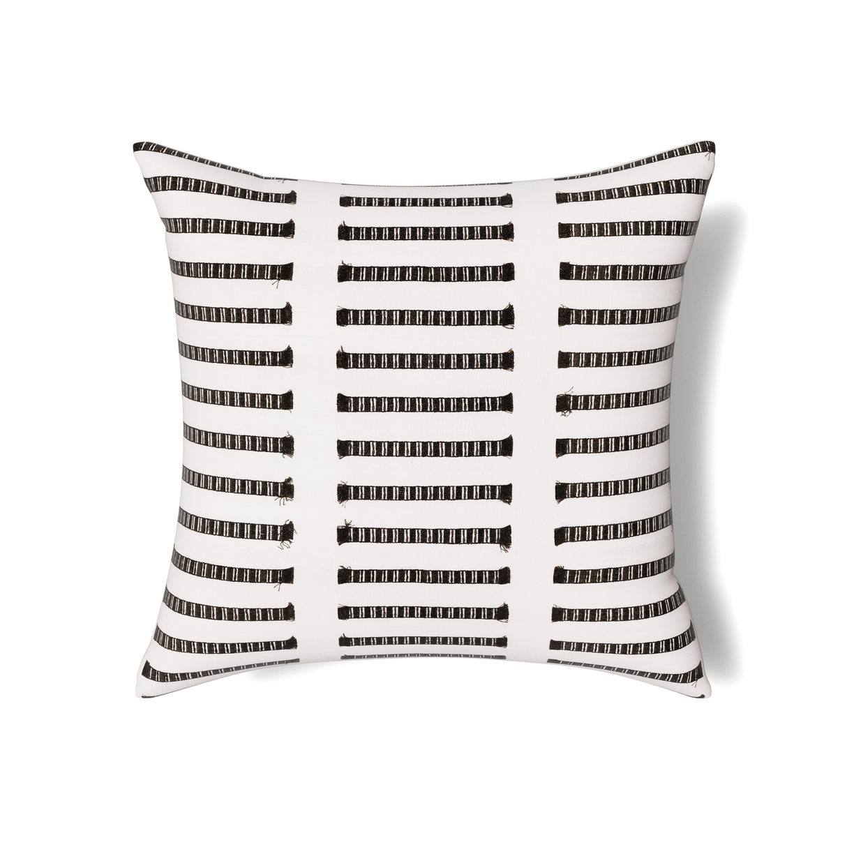 Ann Gish White/Charcoal 24x24 Latera Pillow