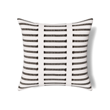 Ann Gish White/Charcoal 24x24 Latera Pillow