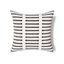 Ann Gish White/Charcoal 24x24 Latera Pillow