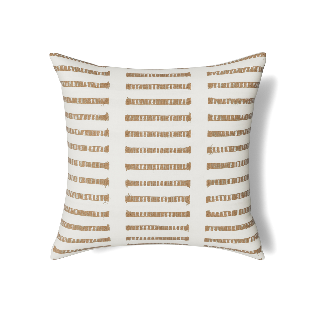Ann Gish White/Taupe 24x24 Latera Pillow