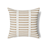 Ann Gish White/Taupe 24x24 Latera Pillow