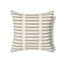 Ann Gish White/Taupe 24x24 Latera Pillow
