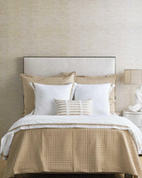 Ann Gish White/Taupe 24x24 Latera Pillow