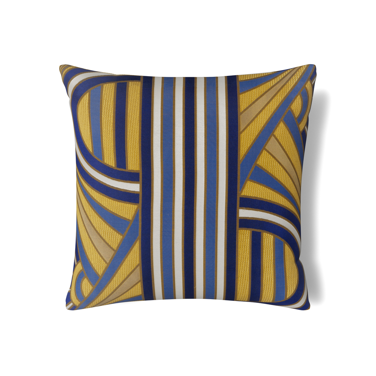Ann Gish Blues Euro Lever Du Soleil Pillow